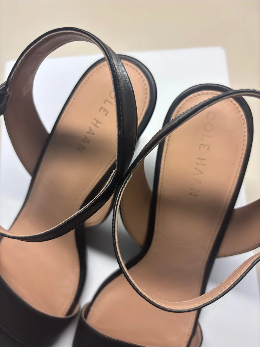 Cole Haan Josie wedge leather sandal